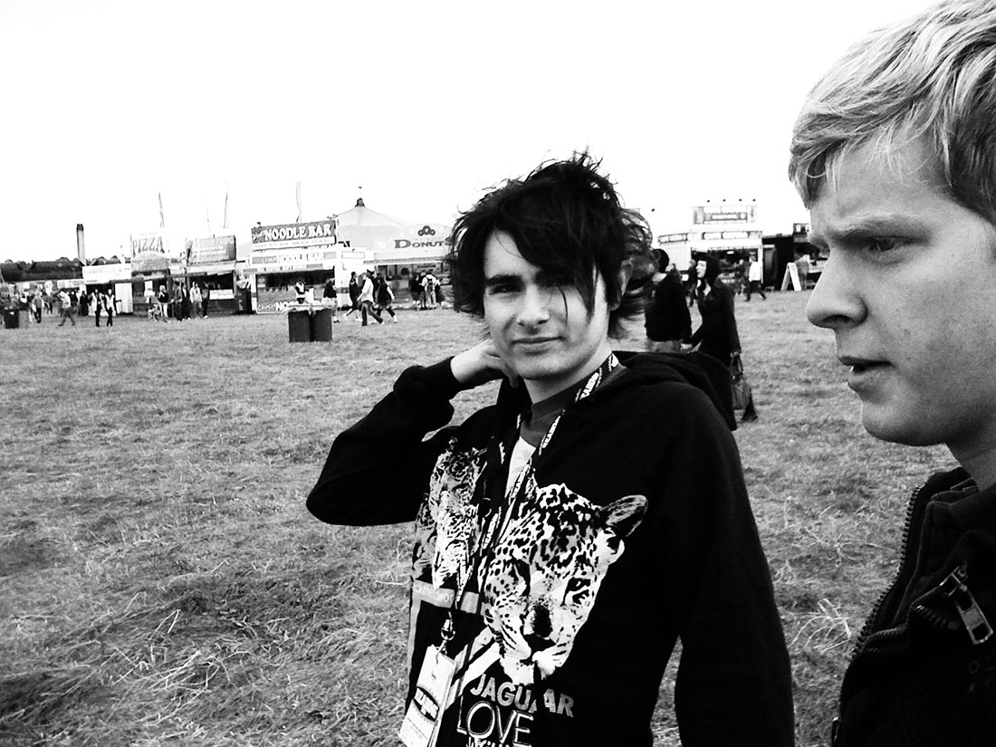 Two boys at Reading Festival